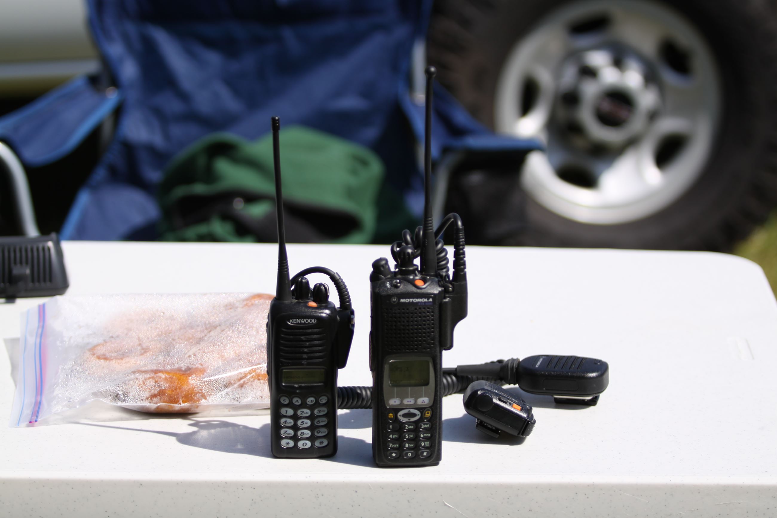 Radios from on-site at the Harpeth River Ride.