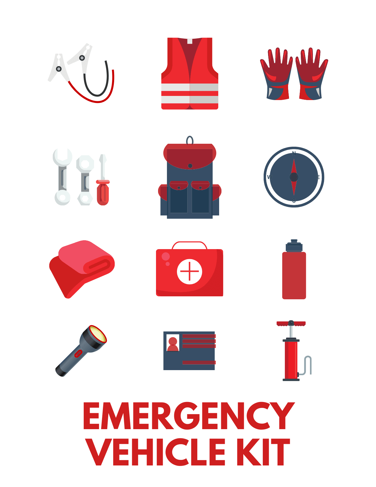 Items for a vehicle kit